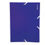 Cartella 3 lembi con elastico angolare - A4 - PP - colori assortiti - Colorosa