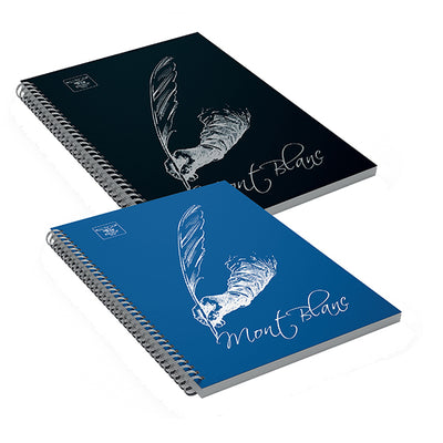Blocco Montblanc - spiralato - 22x29,7cm - 4 fori - microperforato - 80gr - 70 fogli - 5mm - Pigna