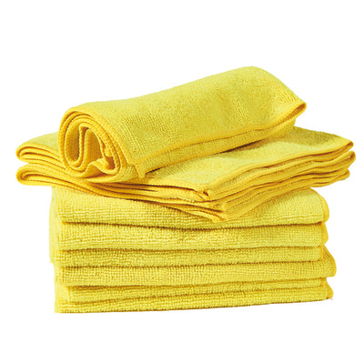 Panni microfibra Ultrega - 40 x 40 cm - giallo - PerfettoFactory - conf. 10 pezzi