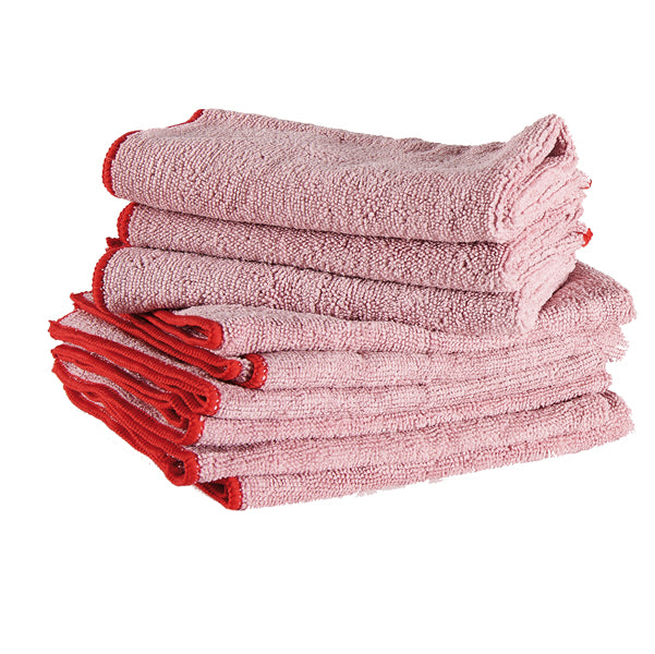 Panni microfibra Ultrega - 40 x 40 cm - rosso - PerfettoFactory - conf. 10 pezzi