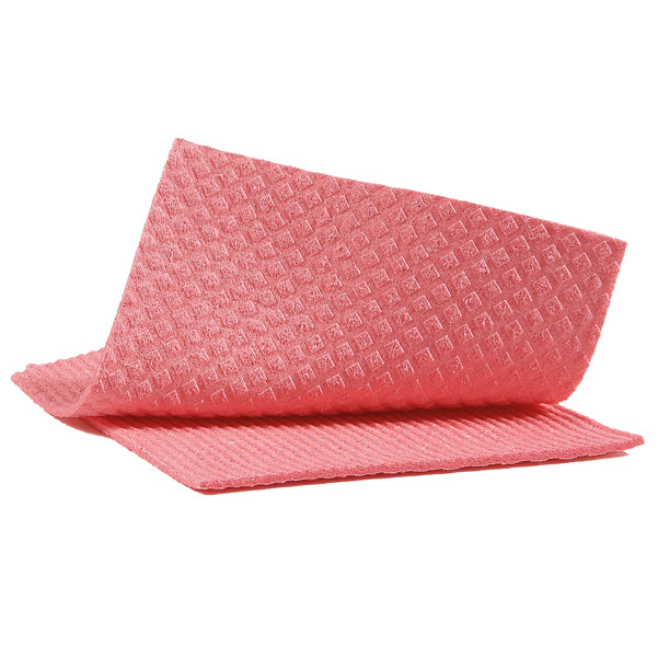 Pannospugna Aquos - 18 x 20 cm - rosso - PerfettoFactory - conf. 10 pezzi