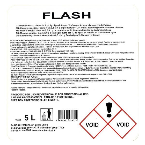 Brillantante lavastoviglie flash - tanica 5 litri - Alca