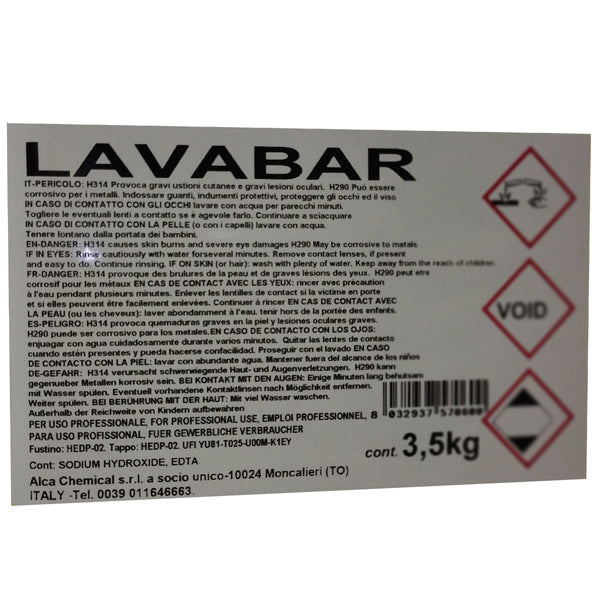 Detergente lavatazzine Lavabar - 3,5kg - Alca