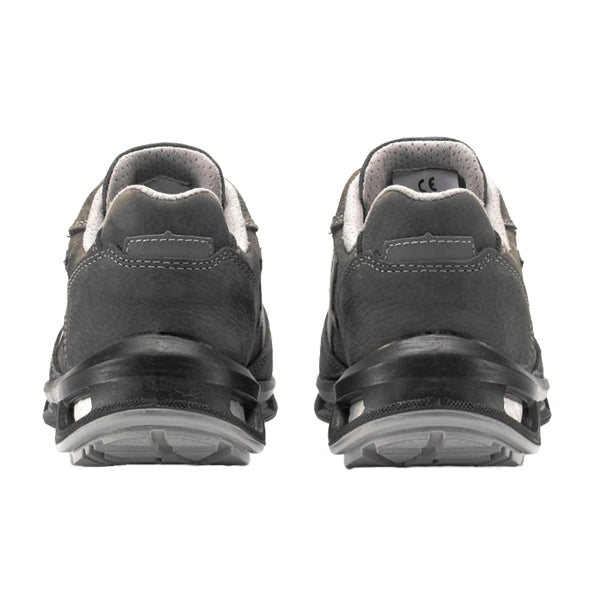 Calzatura di sicurezza Kick S3 - pelle nabuk naturale - taglia 38 - grigio - U-Power
