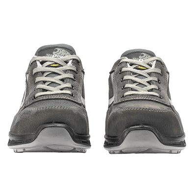 Calzatura di sicurezza Kick S3 - pelle nabuk naturale - taglia 44 - grigio - U-Power