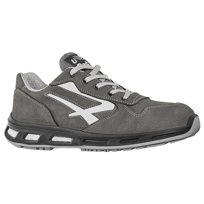Calzatura di sicurezza Kick S3 - pelle nabuk naturale - taglia 45 - grigio - U-Power