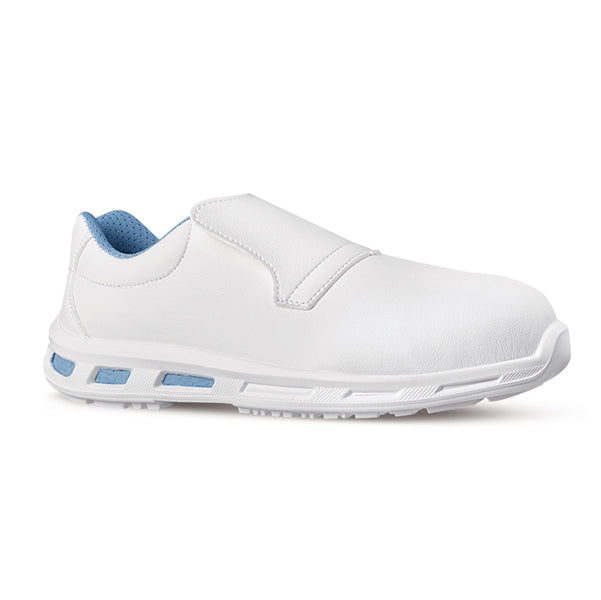 Calzatura di sicurezza Blanco S2 FO SR - pelle idrorepellente - bianco - taglia 44 - U-Power