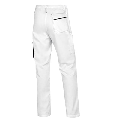 Pantalone da lavoro Panostyle M6PAN - taglia L - PE/cotone - bianco/grigio - Deltaplus