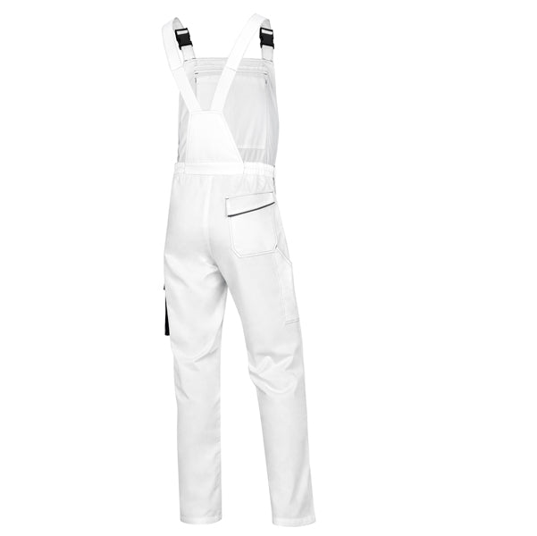 Salopette da lavoro Panostyle M6SAL - taglia XXL - PE/cotone - bianco/grigio - Deltaplus