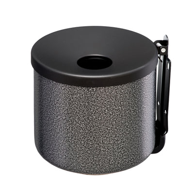 Posacenere murale Nido - diametro 16 cm - H 14 cm - 2 L - metallo verniciato - silver punteggiato - Medial