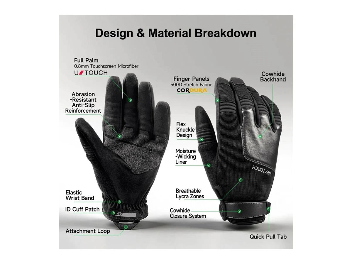 Nextorch EDGE GUARD TACTICAL GLOVES (PAIR) XL
