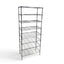 Metallika Scaffale Modulare in Acciaio Cromato 90 × 35 × H 222 cm, 8 Ripiani