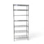 Metallika Scaffale Modulare in Acciaio Cromato 90 × 45 × H 222 cm, 8 Ripiani