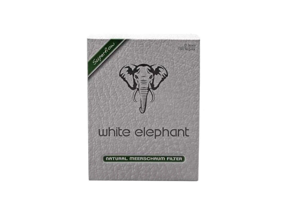 White Elephant FILTRO x PIPA SEPIOLITE NATURALE 9 mm 150 pz (20203)