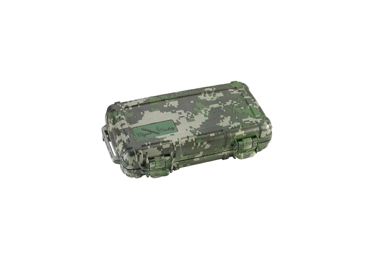 Cigar Caddy UMIDIFICATORE DA VIAGGIO 5 SIGARI  FOREST CAMO