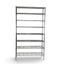Metallika Scaffale Modulare in Acciaio Cromato 90 × 45 × H 252 cm, 8 Ripiani