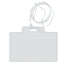 Portanome Pass 3EC - con cordoncino trasparente - 9,5 x 6 cm - PVC - Sei Rota - conf. 10 pezzi