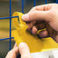 Buste identificative - con fascette di aggancio - A5 orizzontali - giallo - Durable - conf. 50 pezzi