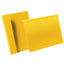 Buste identificative - con aletta pieghevole -  A4 orizzontale - giallo - Durable - conf. 50 pezzi