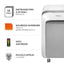 Distruggidocumenti LX-211 - a microframmenti - bianco - Fellowes
