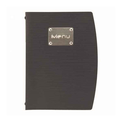 Portamenù Rio - 1 inserto doppio - A5 - 18 x 23,5 cm - nero - Securit