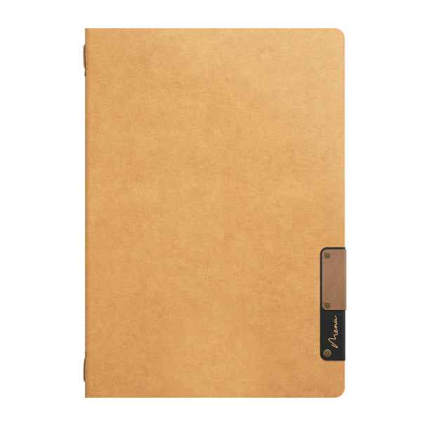 Portamenù Nature - 1 inserto doppio - A4 - 34 x 24,5 cm - beige - Securit