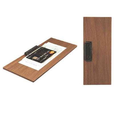 Portaconto - con fermaglio - 24 x 10 cm - legno - Securit