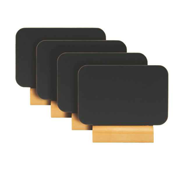Mini lavagne segnaposto - 7,5 x 9 cm - Securit - set  4 pezzi