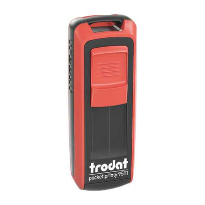 Timbro tascabile Pocket Printy 9512 - personalizzabile - 47 x 18 mm - 5 righe - autoinchiostrante - Trodat