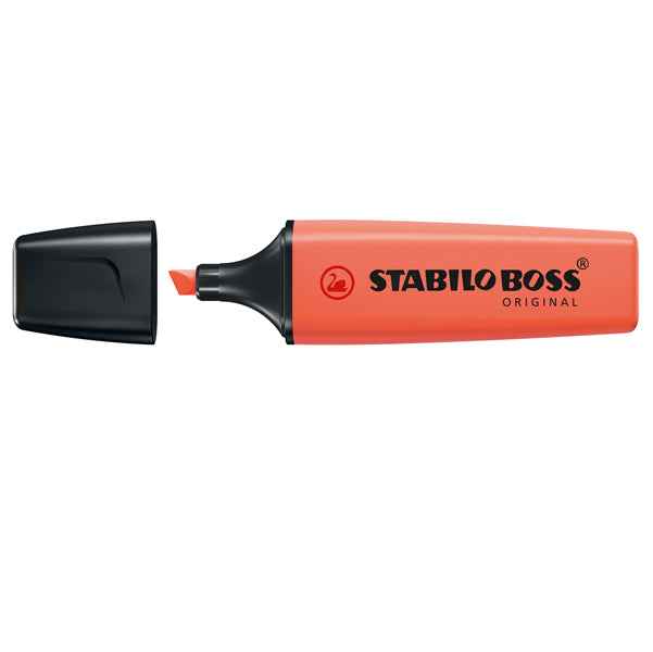 Evidenziatori Stabilo Boss Pastel - punta a scalpello - tratto 2 - 5 mm - colori assortiti - Stabilo - astuccio 4 pezzi