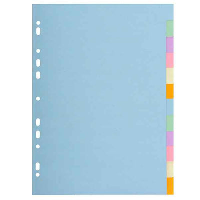 Separatore Forever Pastel - A4 - 12 tasti - cartoncino - 170 gr - Exacompta