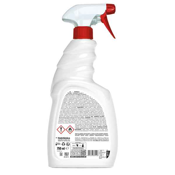 Detergente alcolico Sanialc Ultra - per superfici e tessuti - trigger 750 ml - Sanitec