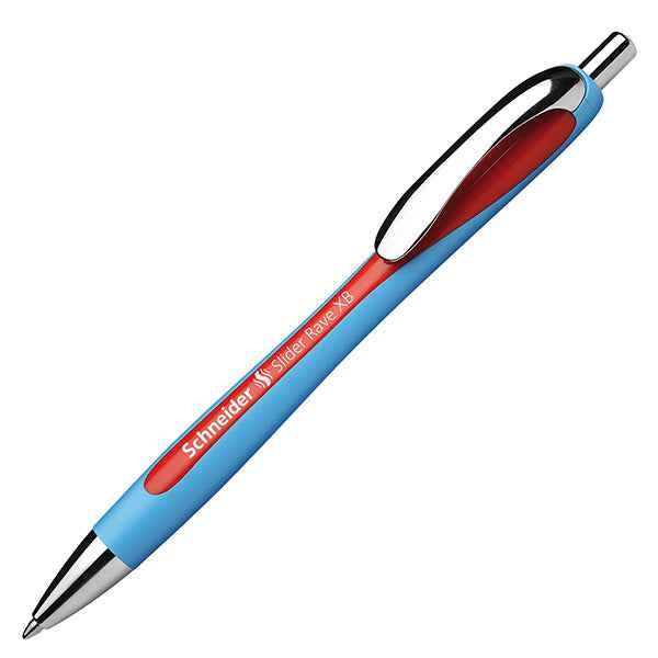 Penna sfera Slider Rave - colori assortiti (blu/nero/rosso/verde - Schneider - expo 30 pezzi