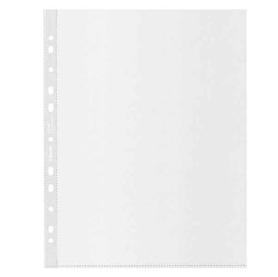 Buste perforate Office riciclate 100% - antiriflesso - f.to 22 x 30 cm - Esselte - conf. 50 pezzi