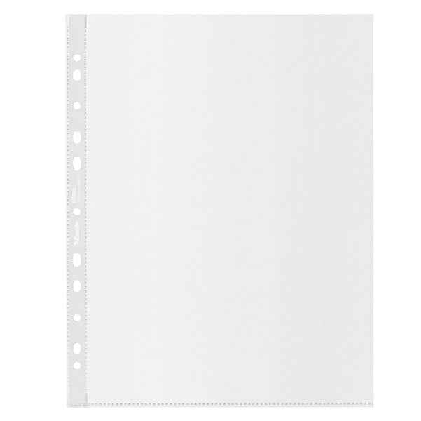 Buste perforate De Luxe riciclate 100% - antiriflesso - f.to 22 x 30 cm - Esselte - conf. 50 pezzi