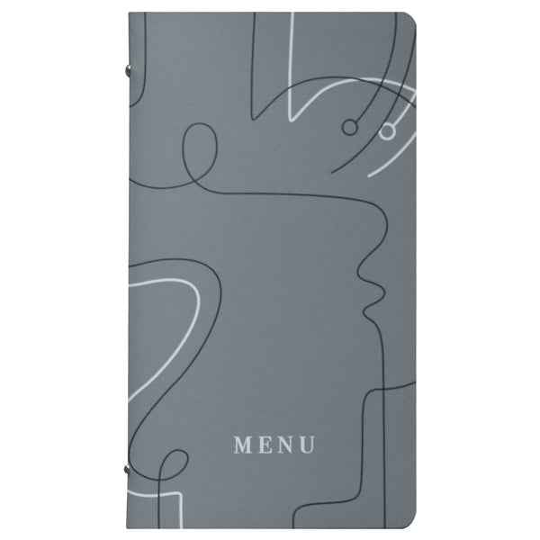 Portamenù linea Linee - 18x31,6 cm - grigio - Stilcasa