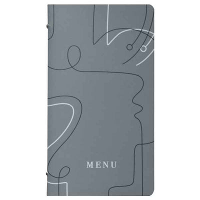 Portamenù linea Linee - 18x31,6 cm - grigio - Stilcasa