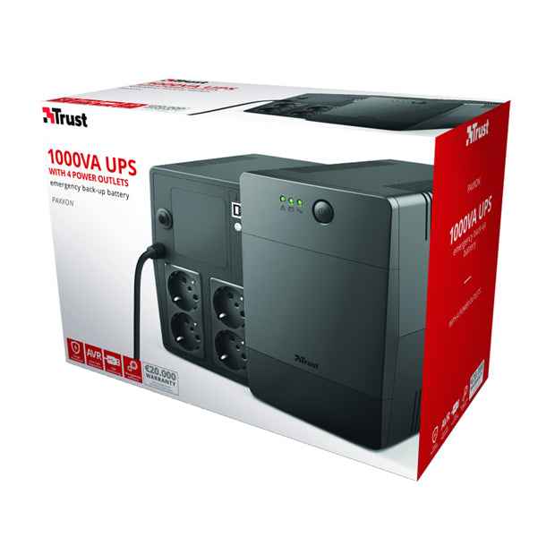 Gruppi di continuità Paxxon 1000VA UPS - 4 porte - Trust
