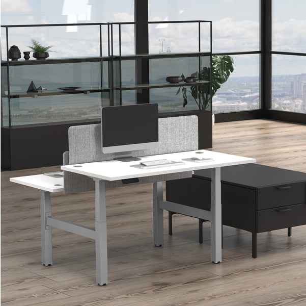 Piano di lavoro per scrivania Cambio - 180 x 80 x 2,5 cm - bianco - Fellowes