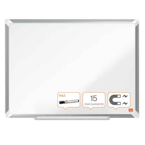 Lavagna bianca magnetica Premium Plus - 60 x 90 cm - Nobo