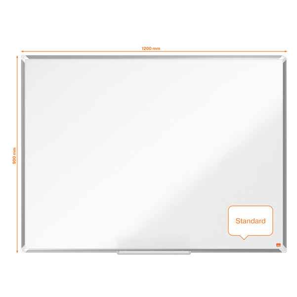 Lavagna bianca magnetica Premium Plus - 90 x 120 cm - Nobo