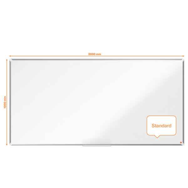 Lavagna bianca magnetica Premium Plus - 100  x  200 cm - Nobo