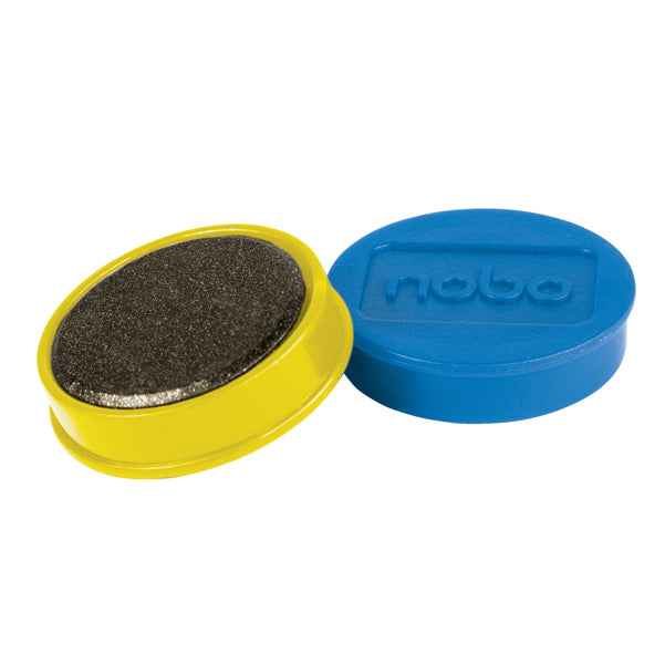 Magneti - diametro 3,2 cm - colori assortiti - Nobo - conf. 10 pezzi
