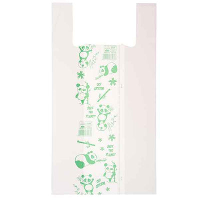 Shoppers Maxi - 30 x 60 cm - mater-bi - bianco - scatola 500 pezzi
