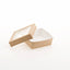 25 Scatola da asporto con finestra trasparente in carta kraft + PE - 14x14x5 cm - 1000 ml