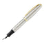 Penna stilografica Aldo Domani - punta M - fusto silver - Monteverde
