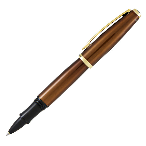 Penna roller Aldo Domani - punta M - fusto tabacco - Monteverde
