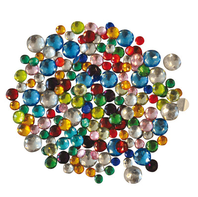 Gemme Kristall tonde - diametro 6/10 mm - colori assortiti - DECO - conf. 1000 pezzi