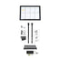 Espositore a LED per esterni - 8 x A4 - Securit