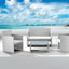 Salotto Valencia - nero/bianco - Garden Friend - set 4 elementi